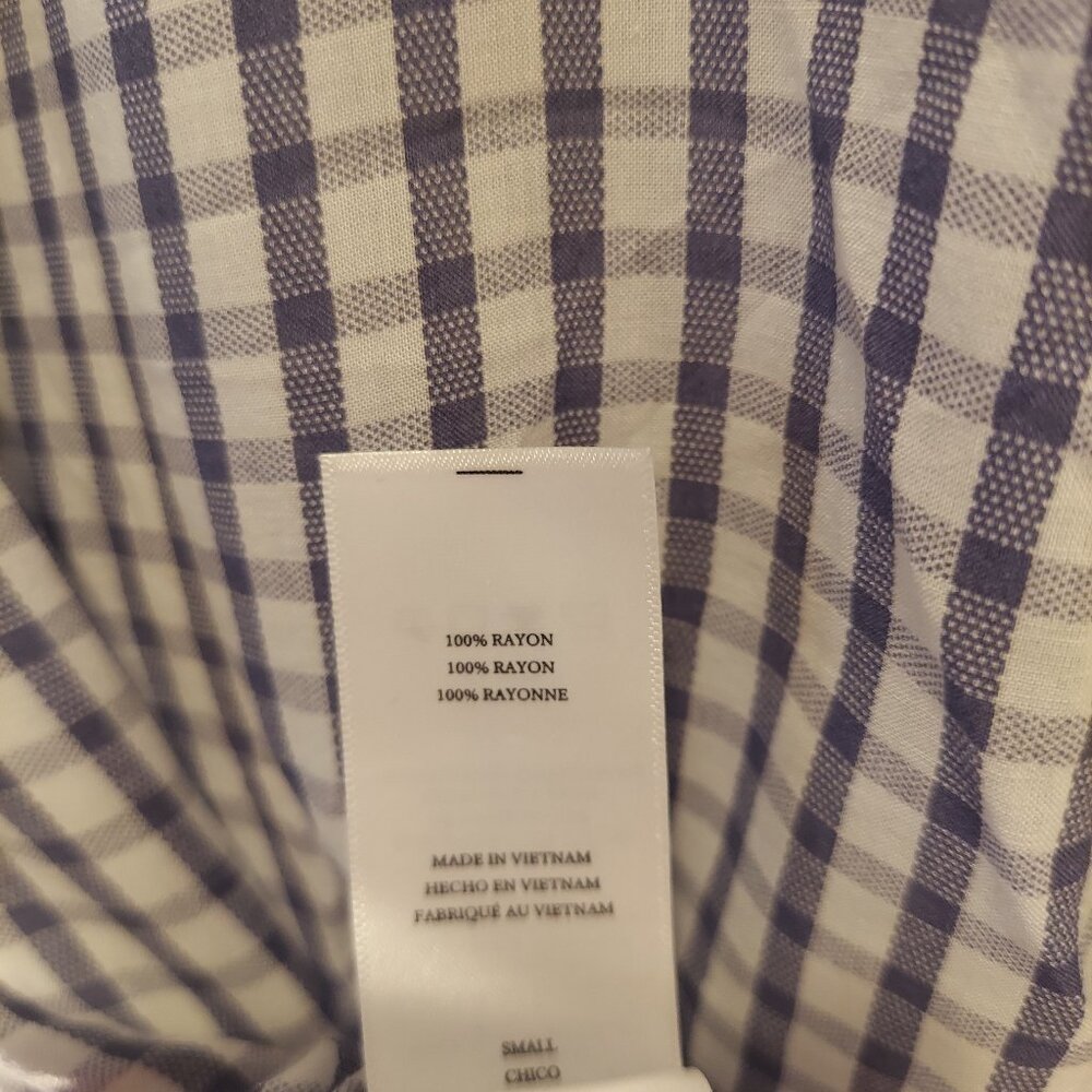 RAILS Blue & White Gingham Check Short Sleeve Button Down - Picture 10 of 10